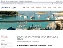 Tablet Screenshot of lastminute-sailing.com